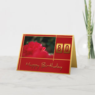 80.o Rododendro del cumpleaños + Tarjeta de