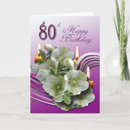 80.o Tarjeta del feliz cumpleaños