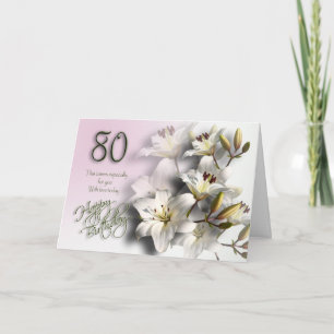 80.o Tarjeta del feliz cumpleaños