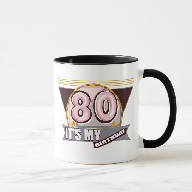 80.o Taza de los regalos de cumpleaños (Derecha)