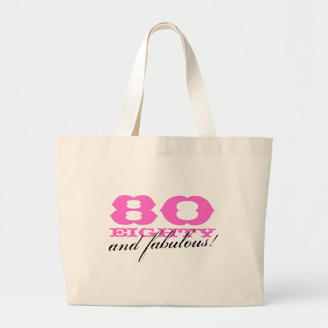 80 y fabulosa bolsa de té para el cumpleaños 80 (Frente)