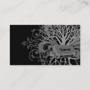 80s arraiga la plantilla de la tarjeta de visita