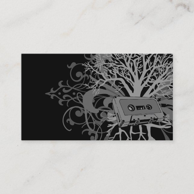 80s arraiga la plantilla de la tarjeta de visita (Anverso)