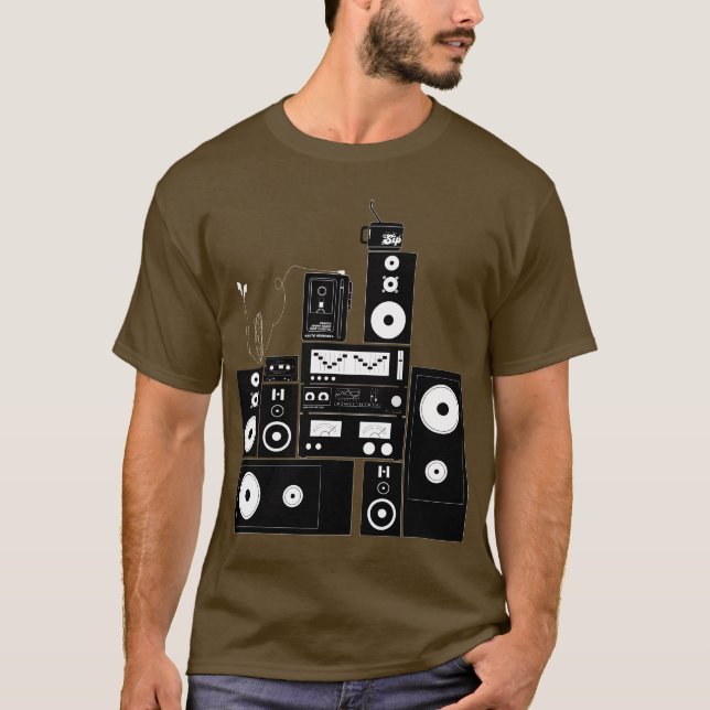 80s engranaje estéreo camisa "reversa" auto (Anverso)