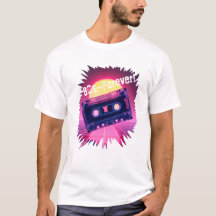 ¡80s – Por siempre! Camiseta Retro de Casete