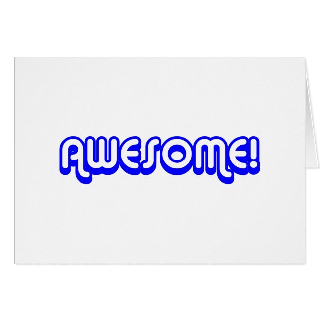 ¡80s retro impresionante! Azul (Anverso (Horizontal))