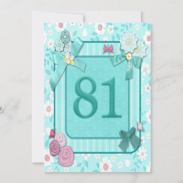 81.ª invitación a la fiesta de cumpleaños (Anverso)