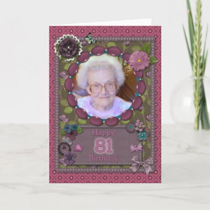81.ª tarjeta fotográfica para un cumpleaños
