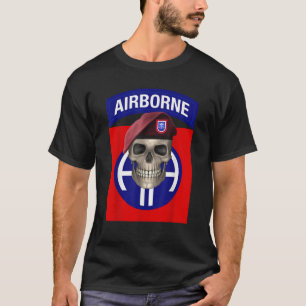 82.ª Camiseta T de diseño de cráneo NC en el aire