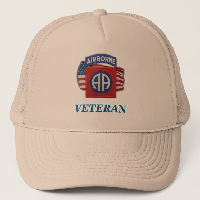 82.ª parcela aérea veterana iraq vietnam gorra (Anverso)