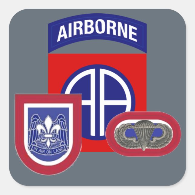 82.ª PEGATINA DE AIRBORNE (Anverso)