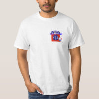 82.o Camiseta aerotransportada del blanco de