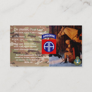 82.o Tarjeta de visita del capellán del ANUNCIO
