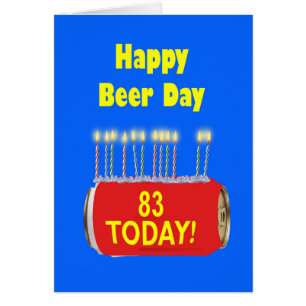 83.ª feliz cumpleaños del Día de la Cerveza