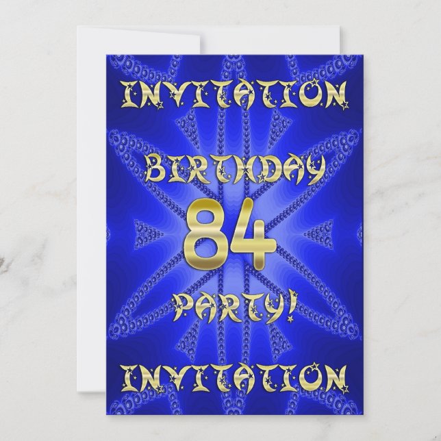 84.ª invitación a la fiesta de cumpleaños (Anverso)