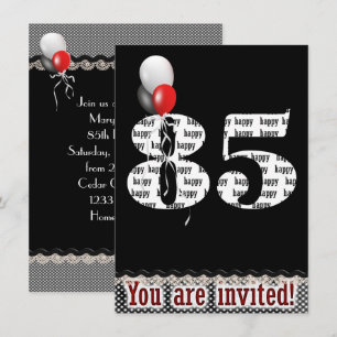 85.ª invitación a la fiesta de cumpleaños