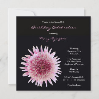 85.ª invitación a la fiesta de cumpleaños Gerbera