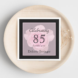 85.ª servilleta de papel Rosa de la fiesta de cump