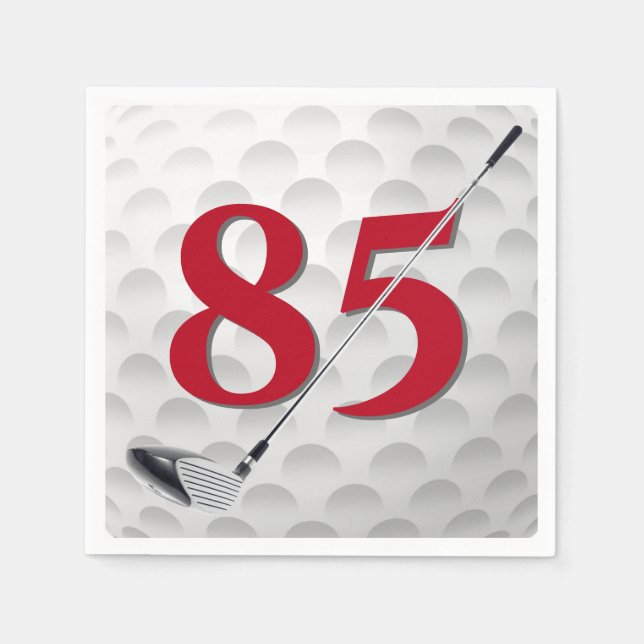 85.ª servilleta del club de golf de cumpleaños (Anverso)