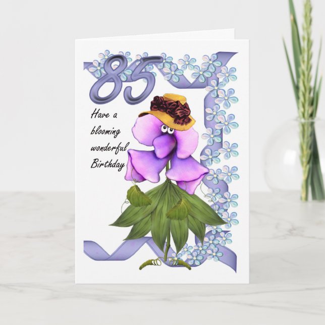 85.ª tarjeta de cumpleaños con amoríos lindos blog (Anverso)
