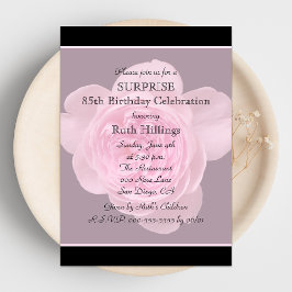 85.º Rosa de invitación a la fiesta de cumpleaños 