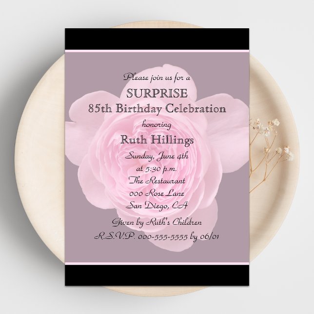 85.º Rosa de invitación a la fiesta de cumpleaños  (Subido por el creador)