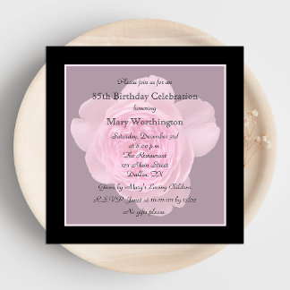 85.º Rosa de invitaciones a fiestas de cumpleaños
