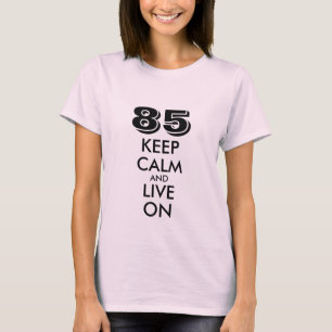 85o Camiseta del cumpleaños para la edad adaptabl