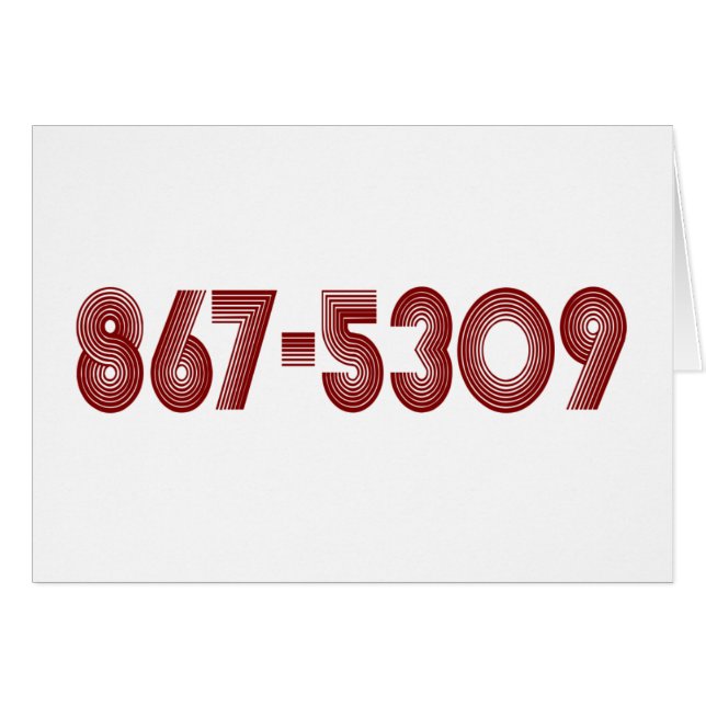 867-5309 (Anverso (Horizontal))