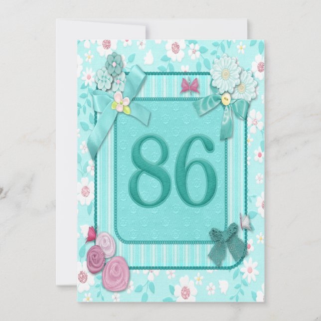 86.ª invitación a la fiesta de cumpleaños (Anverso)
