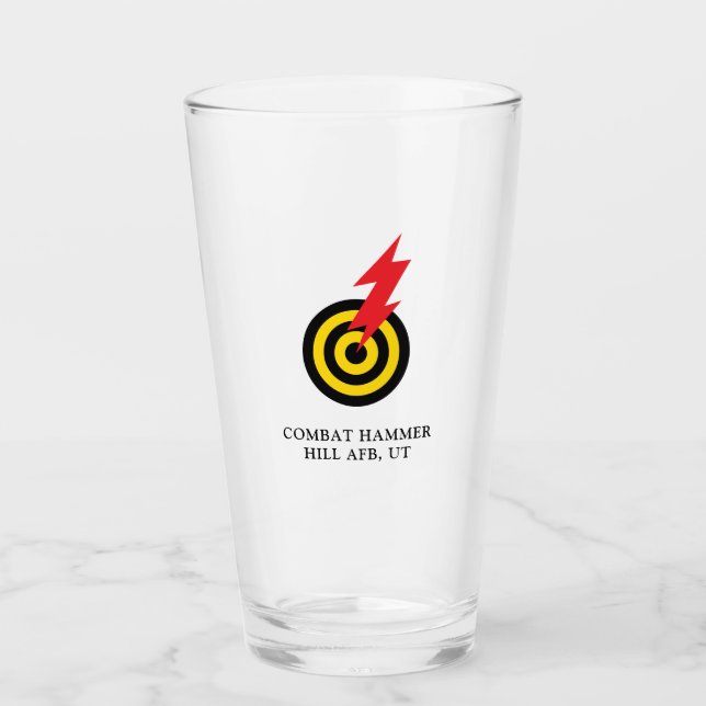 86 FWS Bullseye - Hill AFB UT Pint Glass (Anverso)
