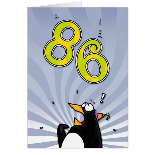 86.o cumpleaños - tarjeta de la sorpresa del