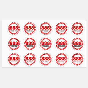 888 Angel Number Pegatina - Prosperidad y abundanc