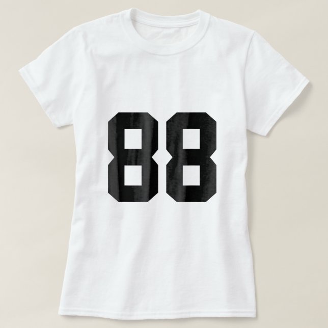 88 Número 88 Jersey Deportivo (Diseño del anverso)