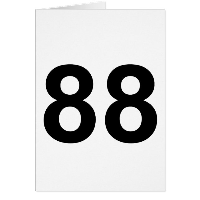 88 - número ochenta y ocho (Frente)