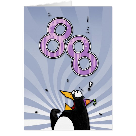 88.o cumpleaños - tarjeta de la sorpresa del