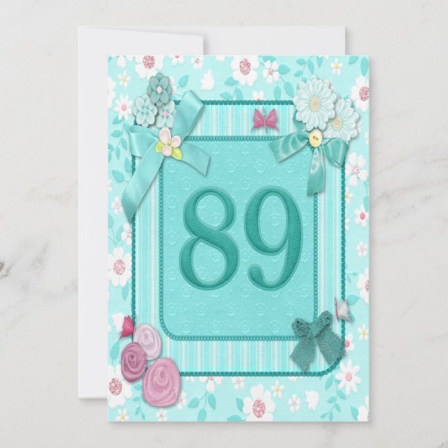 89.ª invitación a la fiesta de cumpleaños (Anverso)