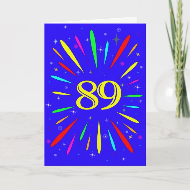 89.ª tarjeta de explosión de cumpleaños (Anverso)