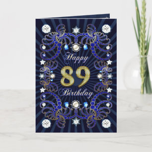 89.a tarjeta de cumpleaños con las masas de joyas