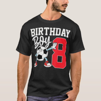 8.ª Camisa De Cumpleaños Para Los Niños Del Fútbol