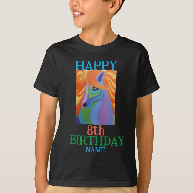 8.ª Camiseta Básica para Niños (Anverso)