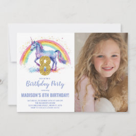 8.ª foto de invitaciones de cumpleaños de Rainbow