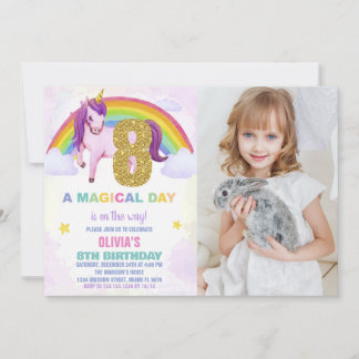 8.ª foto de invitaciones de cumpleaños de Rainbow 