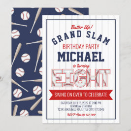 8.ª Invitación de cumpleaños al béisbol