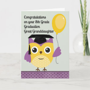 8.ª Tarjeta de Graduación para Gran Nieta