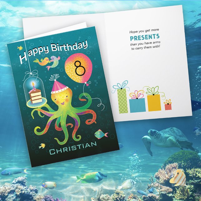 8.ª Tarjeta Octopus de Cumpleaños (Subido por el creador)