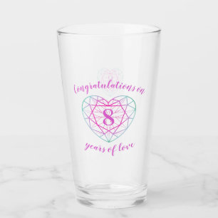 8.º aniversario 8 años de personalizado tormalina 