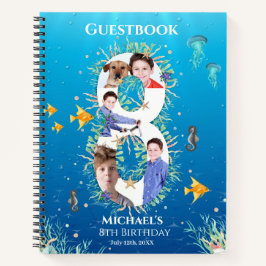 8.º cumpleaños bajo el mar, foto libro de invitado