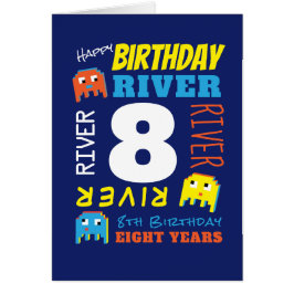 8.º nombre personalizado de cumpleaños jugador de 