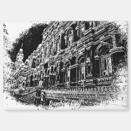 8,9 cm x 6,4 cm Imán Rectangular